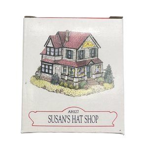 Liberty Falls SUSAN'S HAT SHOP AH127 Americana Collection Holiday Village 1997